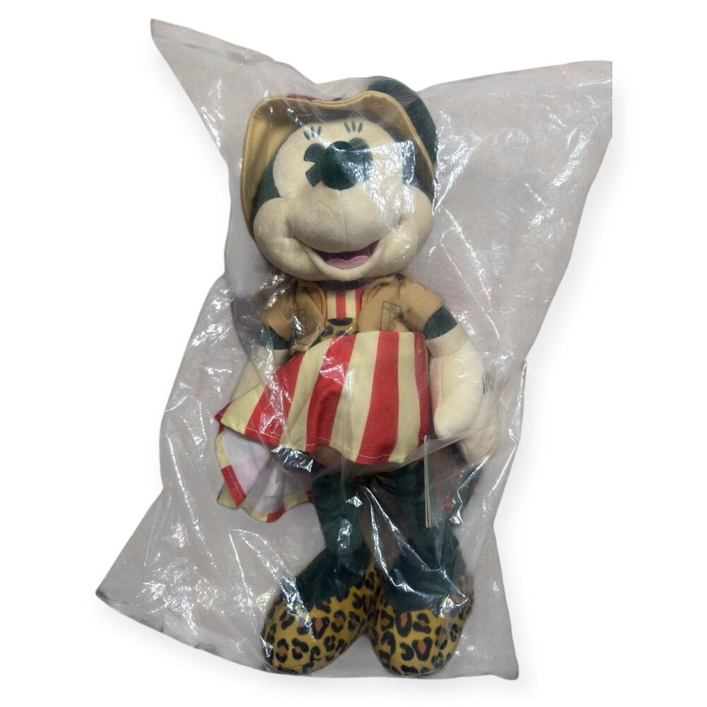 Disney Parks Minnie Mouse Plush Main Attraction Jungle Cruise 11/12 BNWT Rare